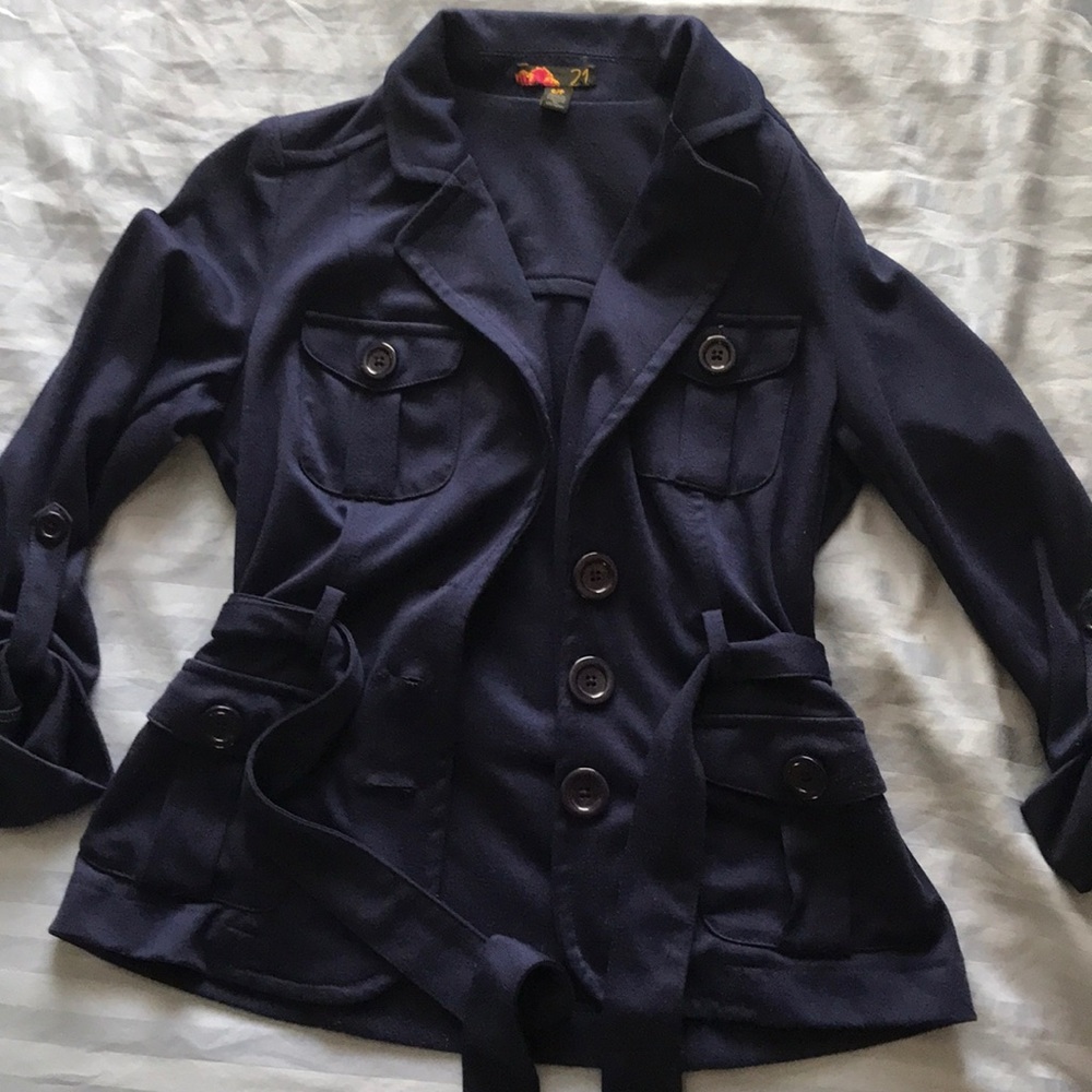 F21 blue blazer